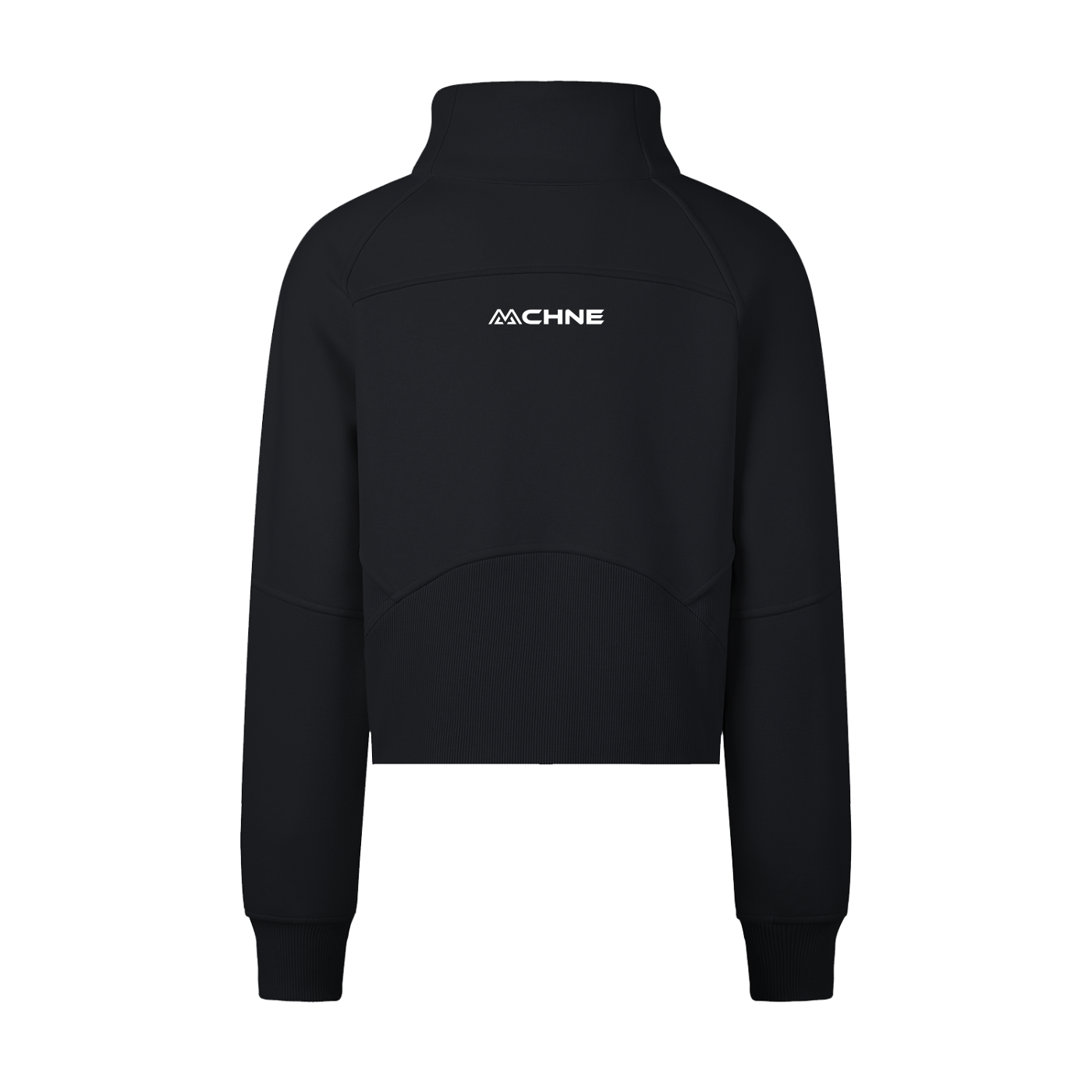 Cropped Half Zipped Sweatshirt