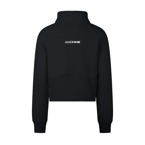 Cropped Half Zipped Sweatshirt
