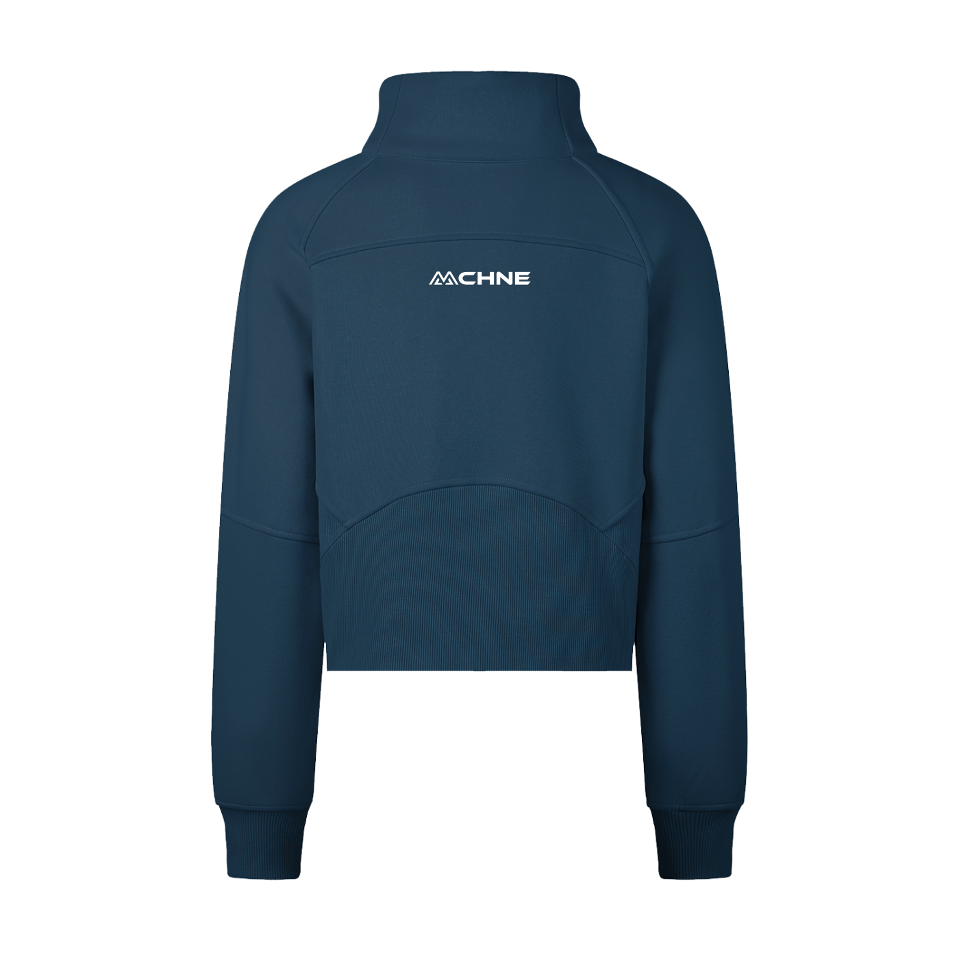 Cropped Half Zipped Sweatshirt