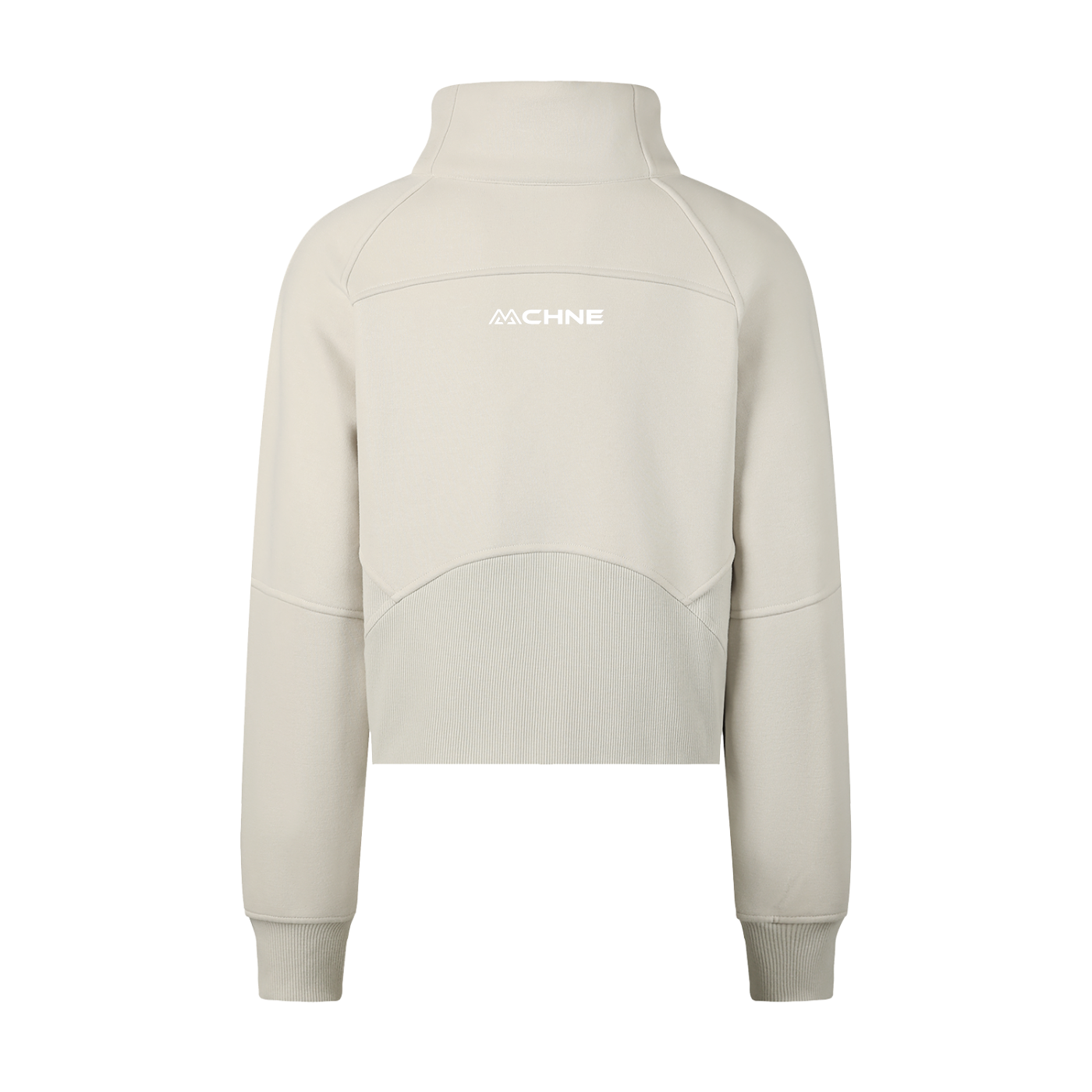Cropped Half Zipped Sweatshirt