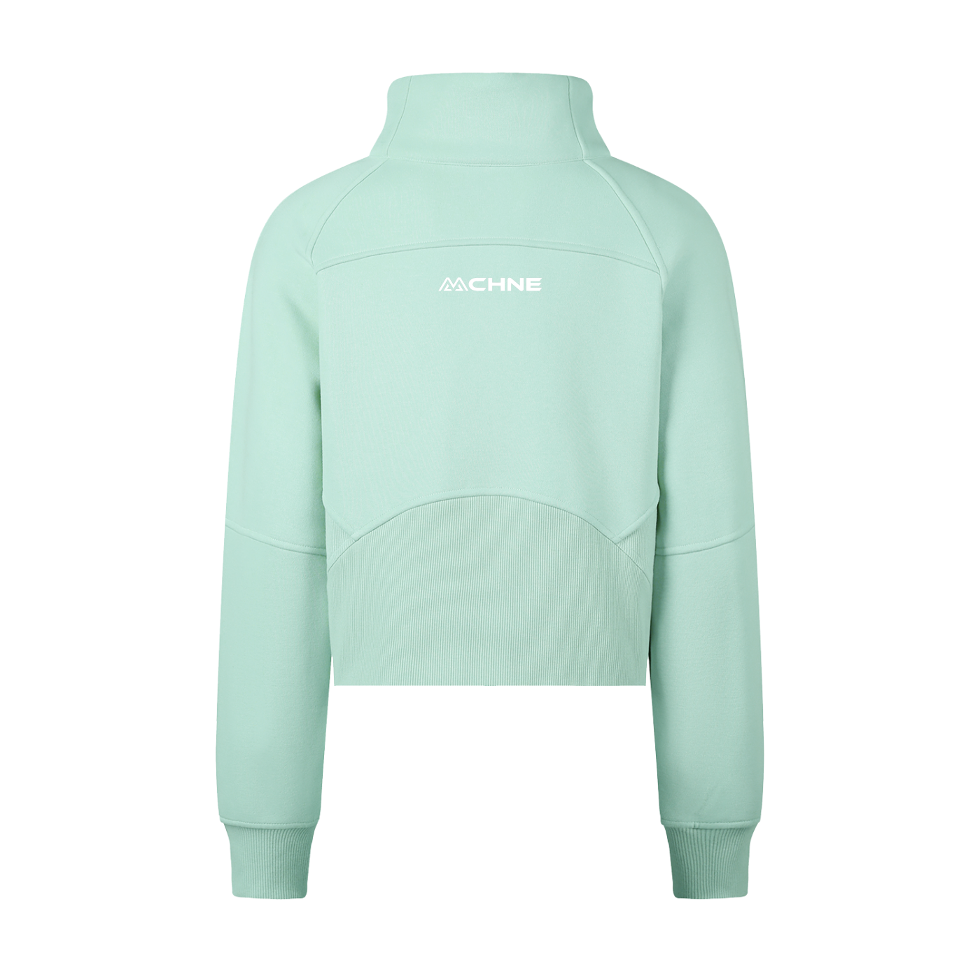 Cropped Half Zipped Sweatshirt