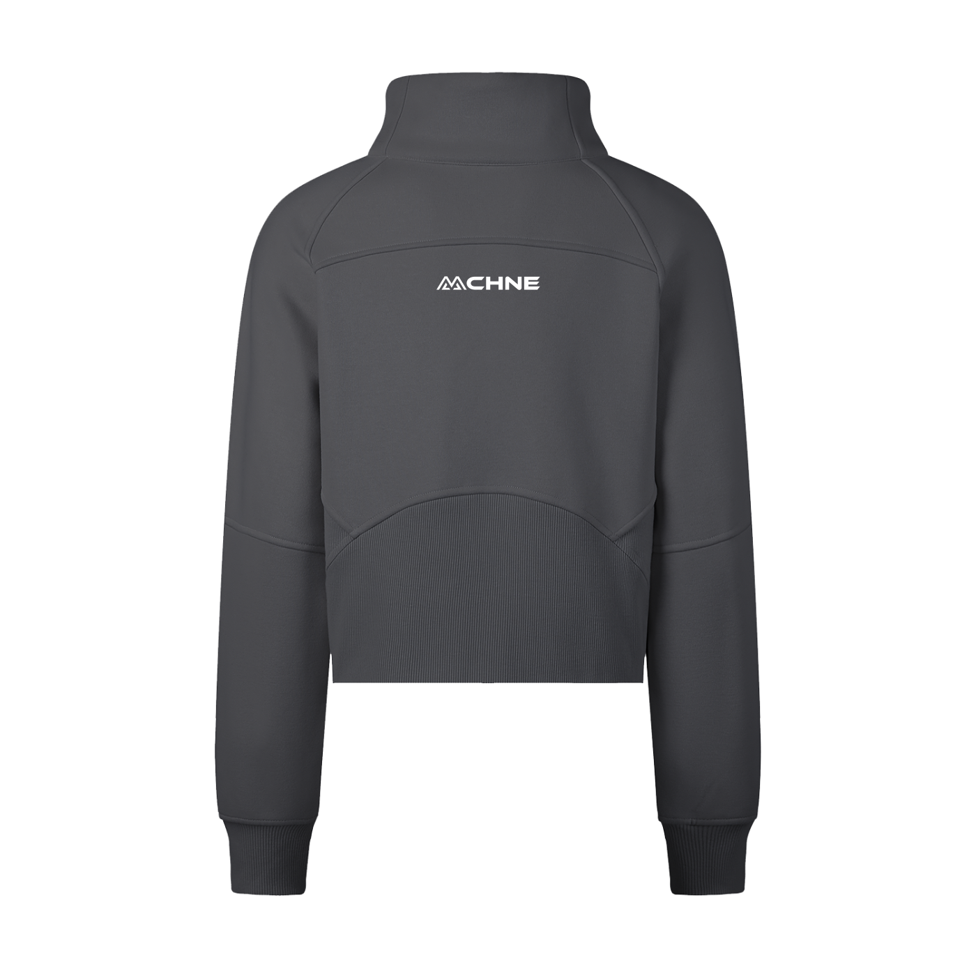 Cropped Half Zipped Sweatshirt