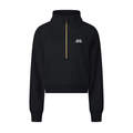 Cropped Half Zipped Sweatshirt