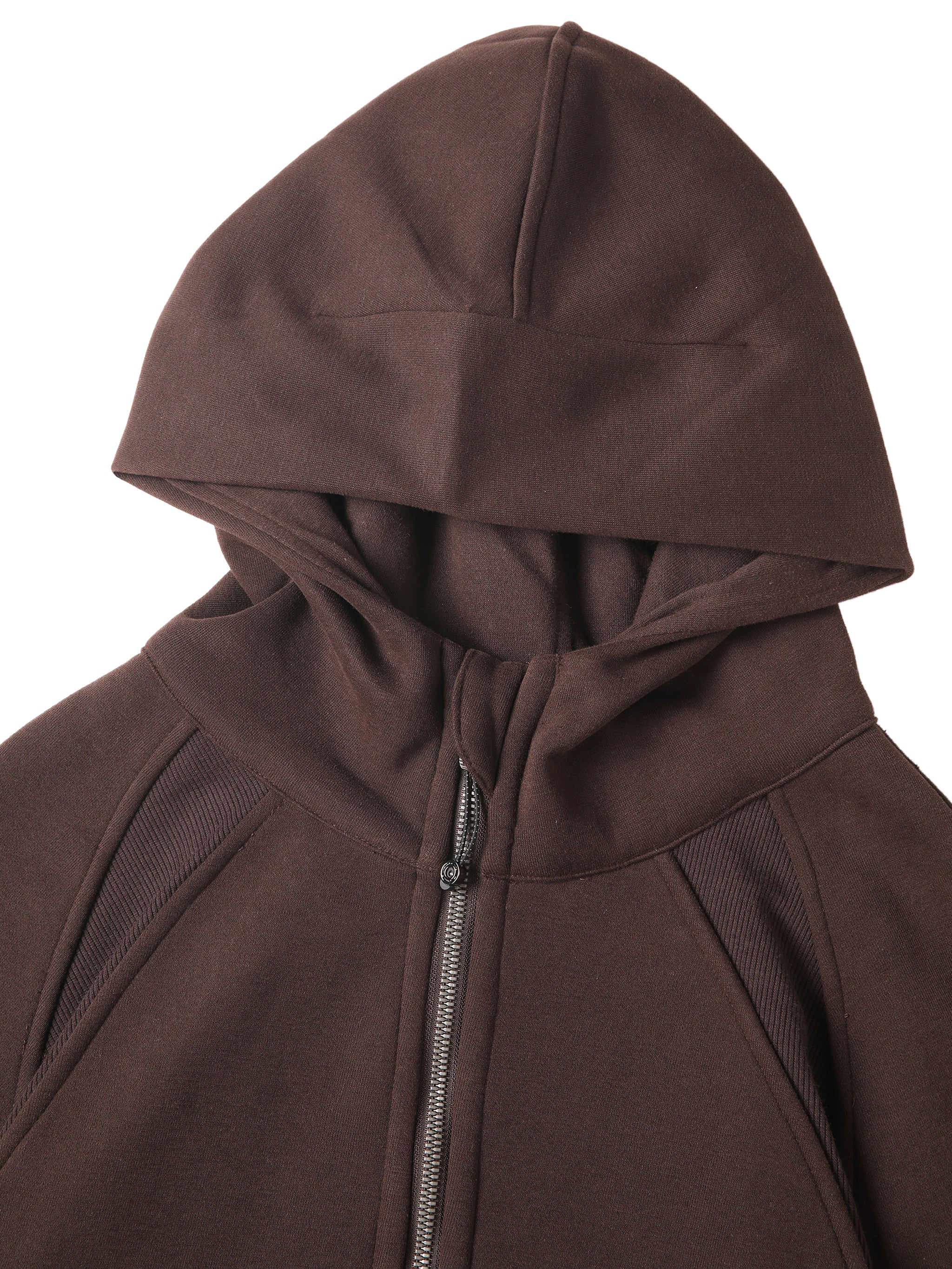 Cropped Half Zipped Hoodie