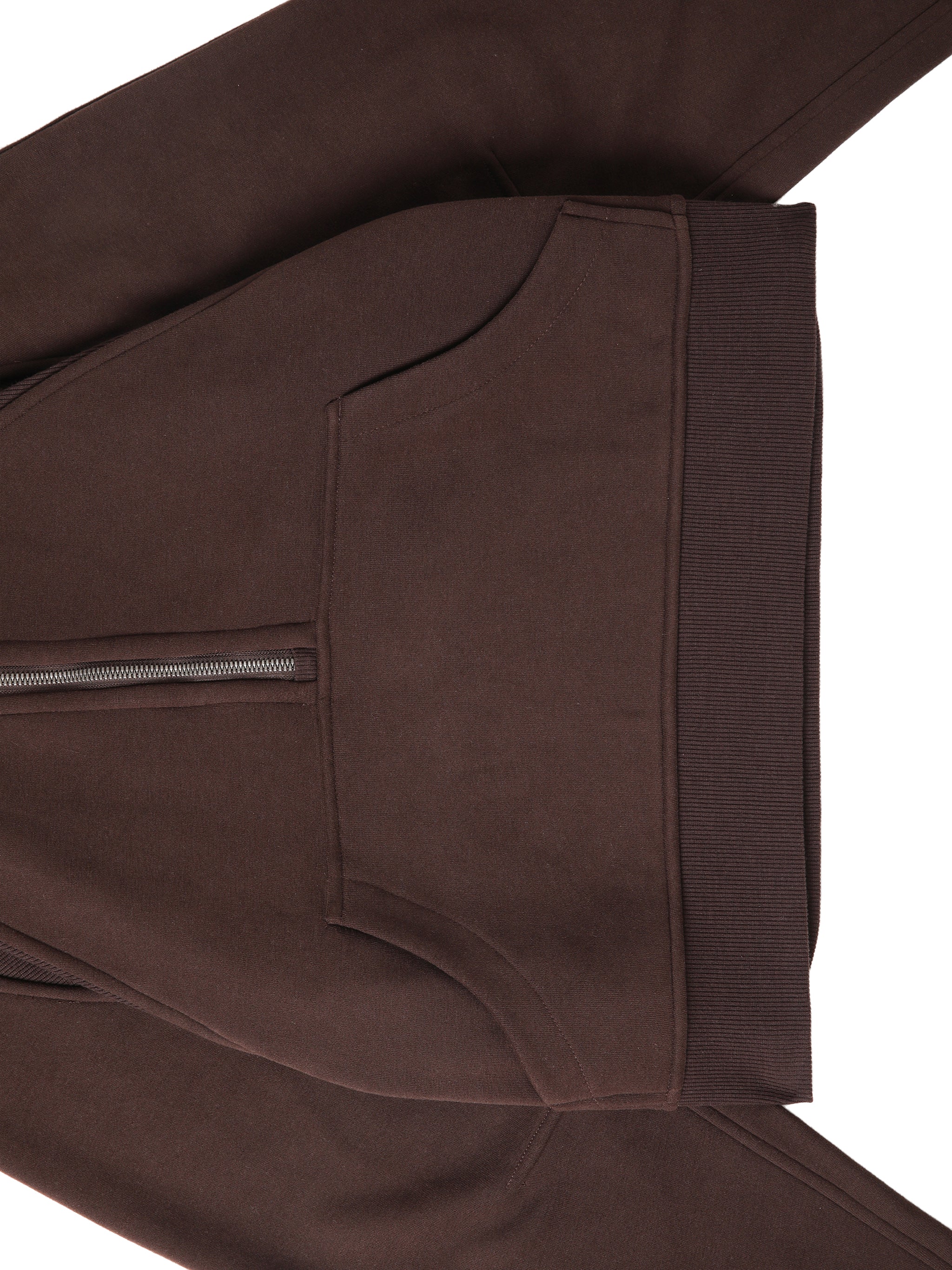 Cropped Half Zipped Hoodie