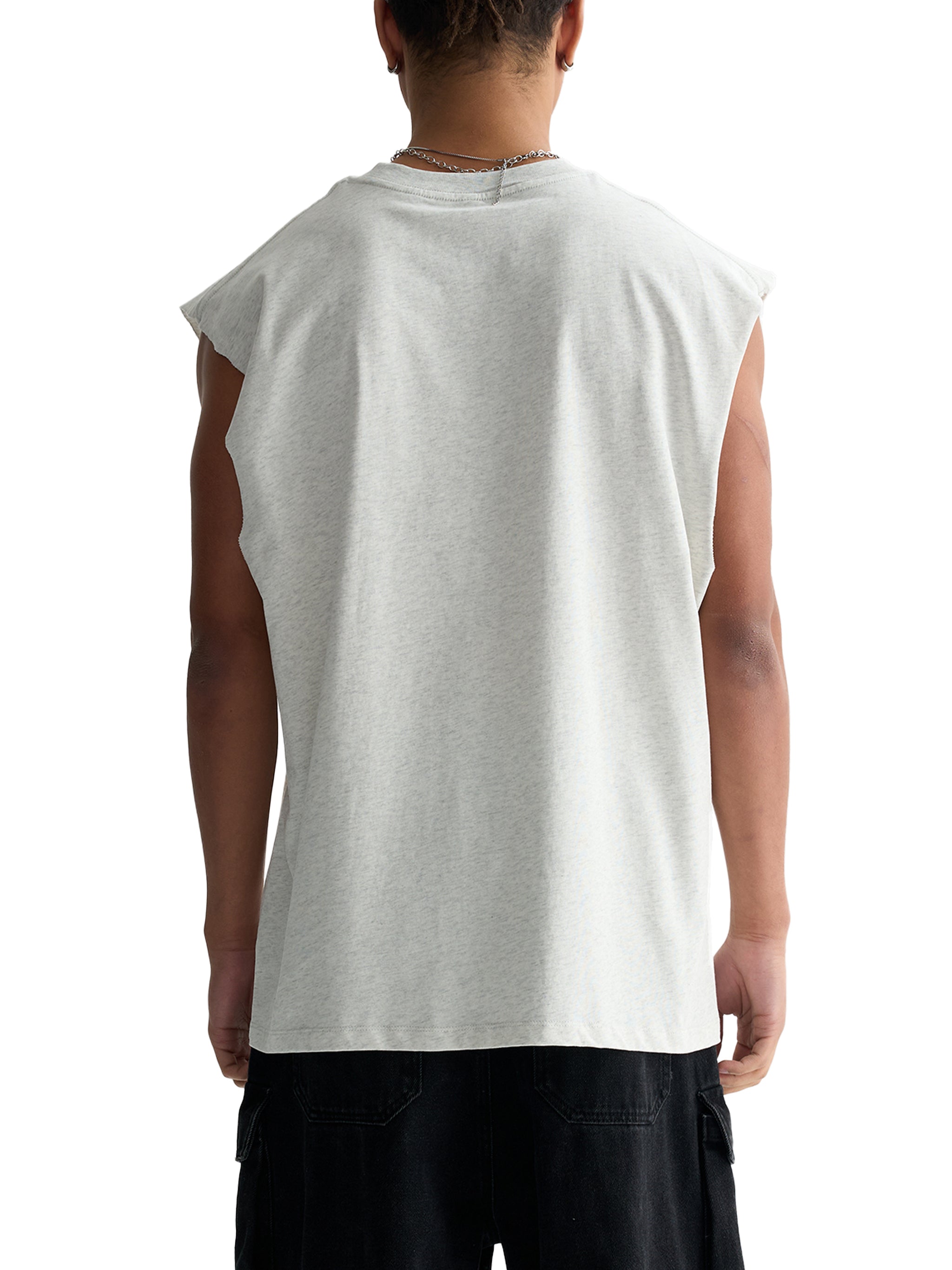 SPCD / Raw Edge Cotton Tank Top