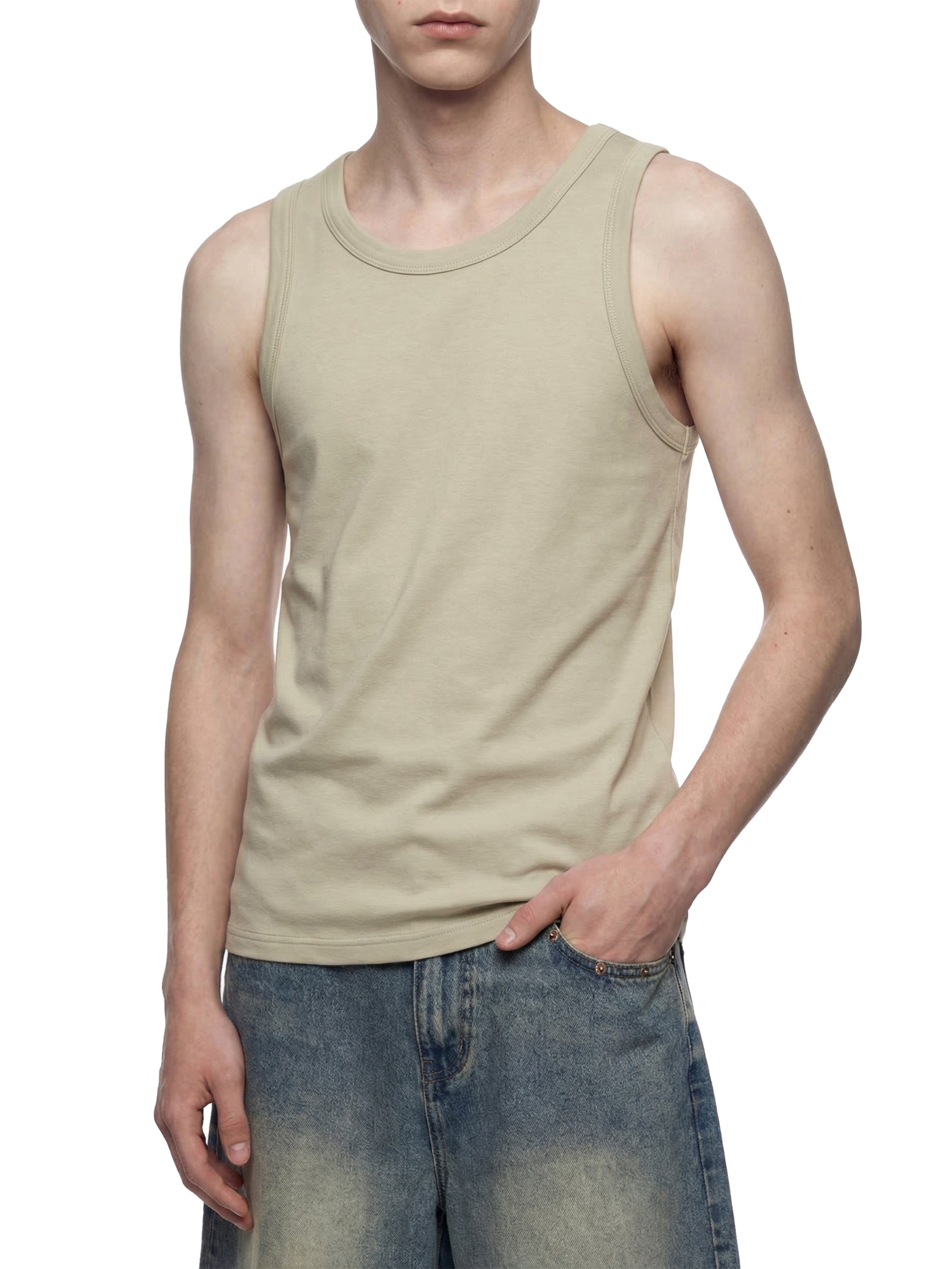 Mirror / Men's Heavyweight Ribbed Tank Top