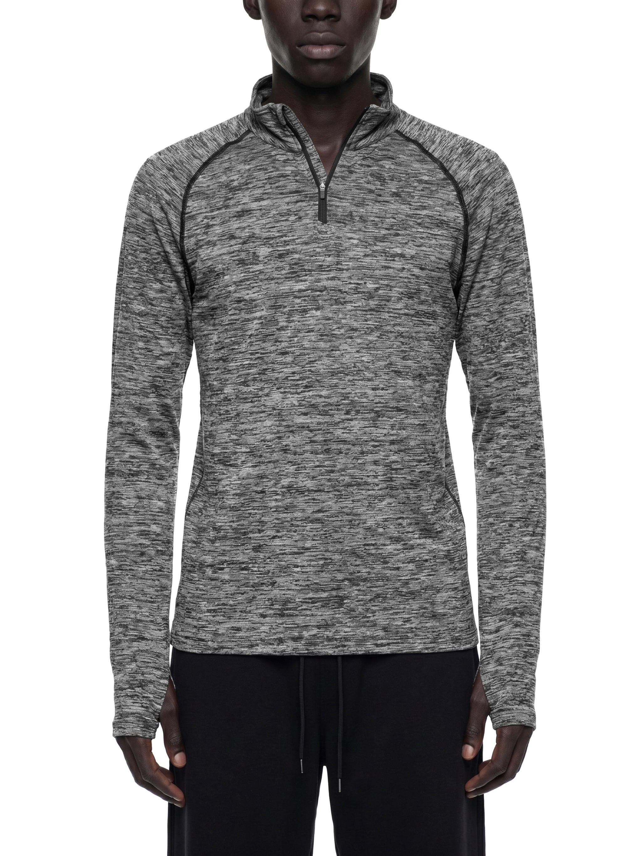 Men's Collar Quarter Zip Performance Long Sleeve