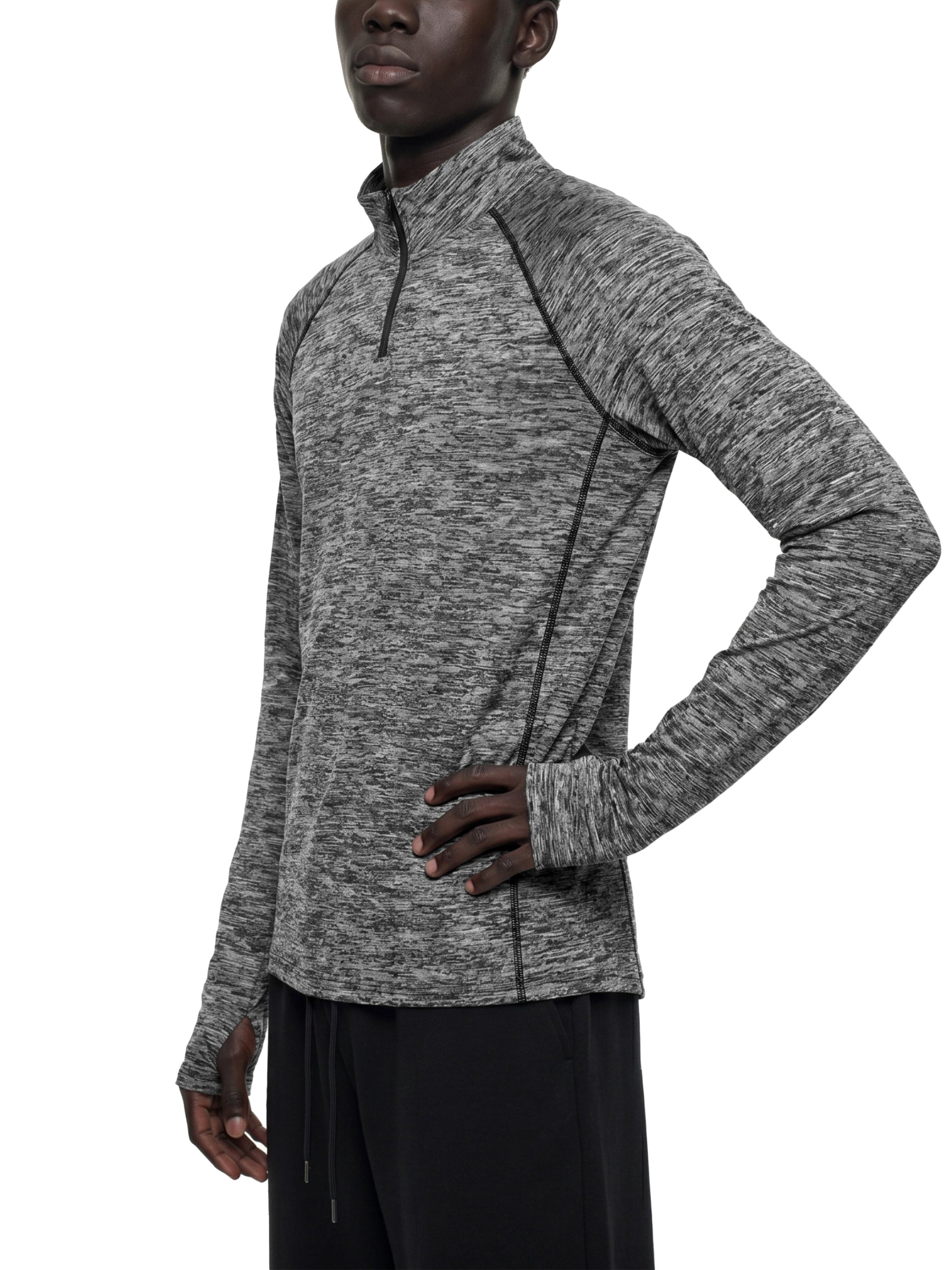 Men's Collar Quarter Zip Performance Long Sleeve