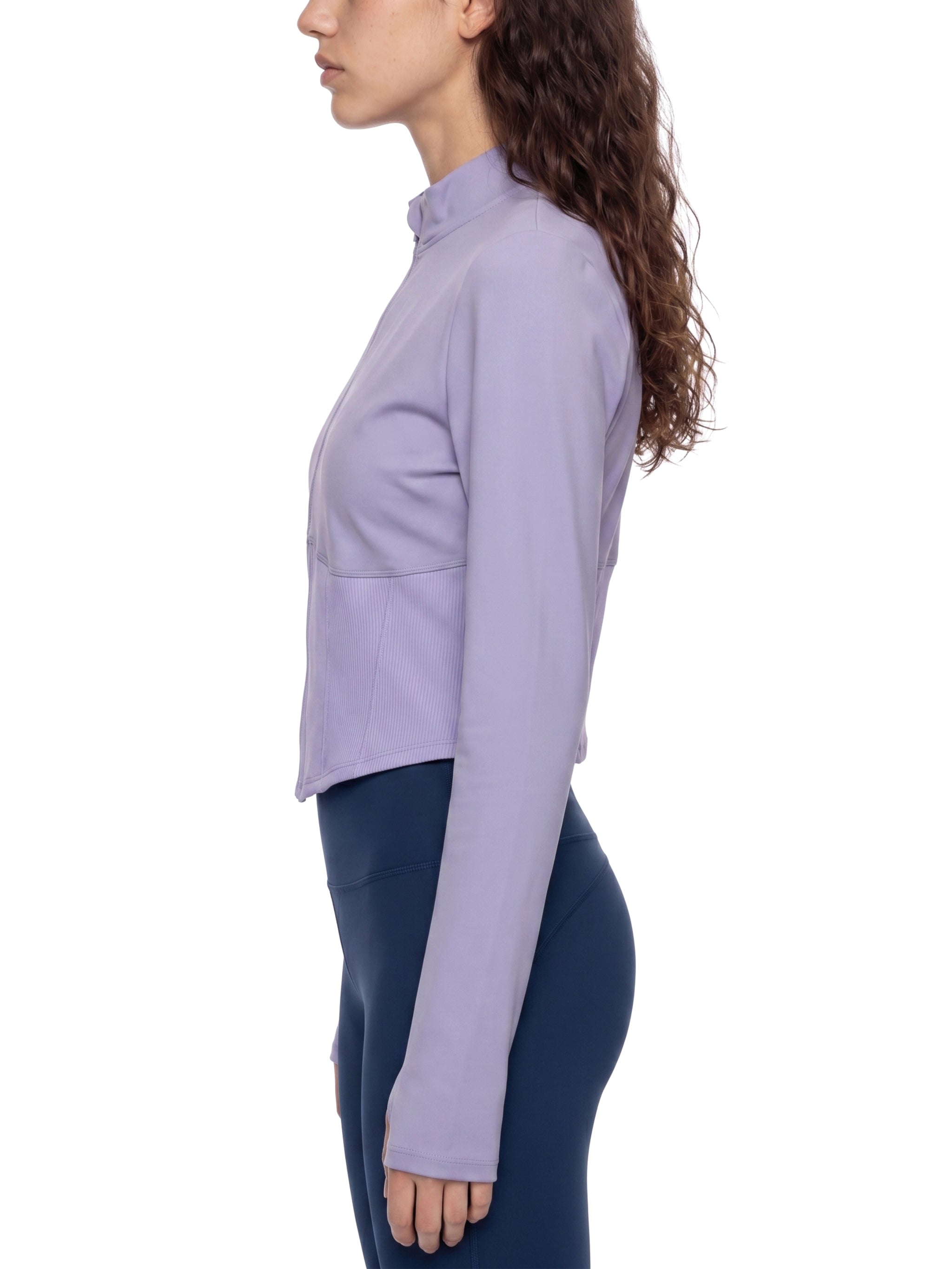 Slim Fit Full Zip Yoga Jacket
