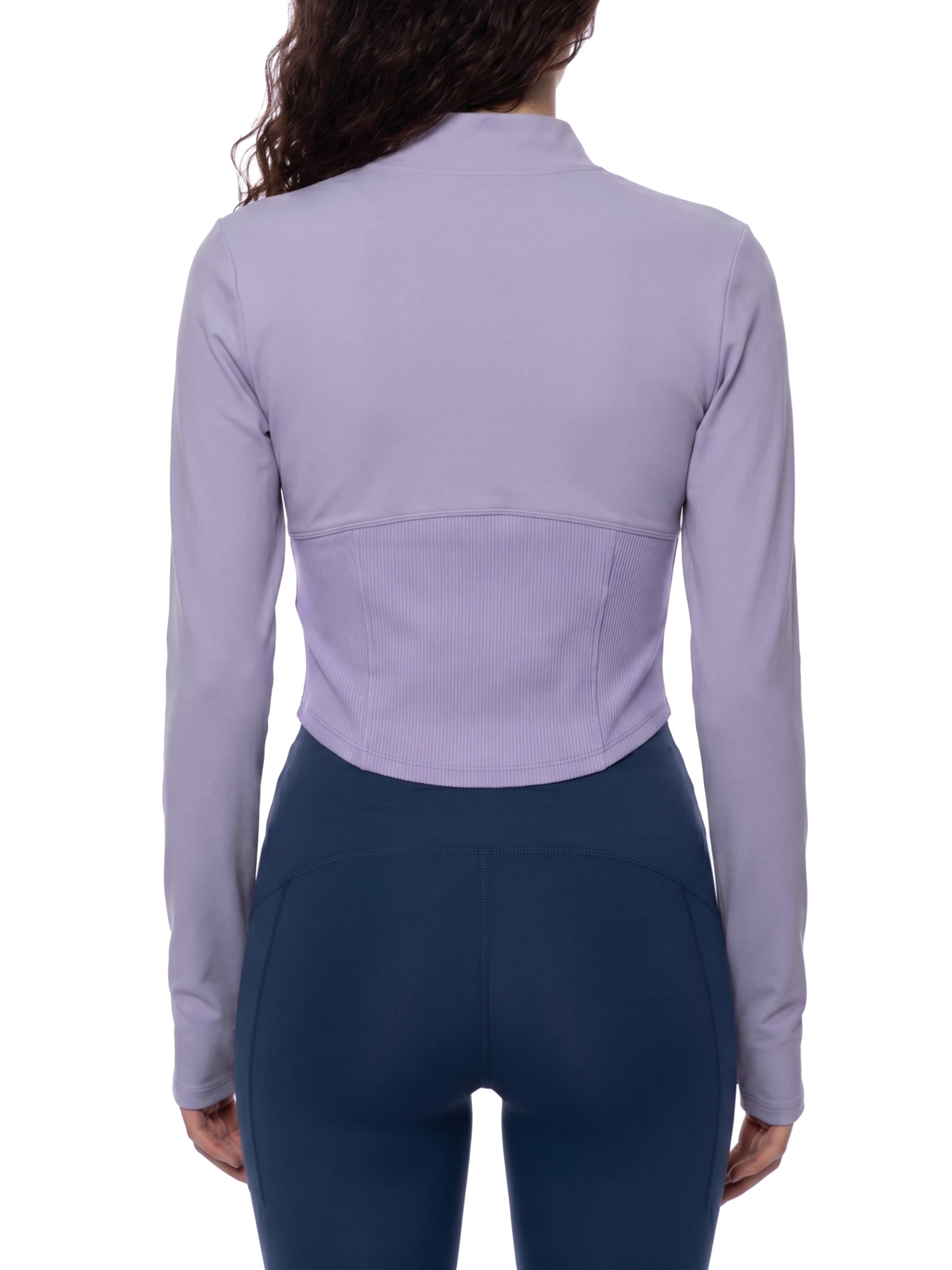 Slim Fit Full Zip Yoga Jacket